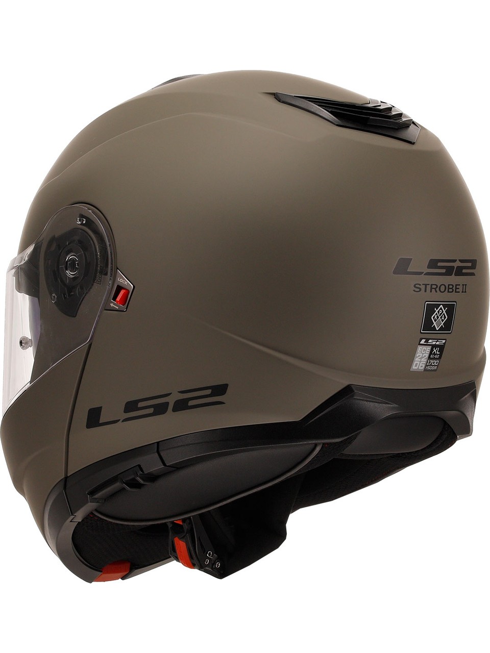 LS2 STROBE 2 ÇENE AÇILIR MAT KUM KASK